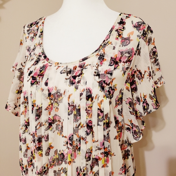 KIMCHI BLUE by UO | FLUTTER SLEEVE CHIFFON… - Picture 2 of 12